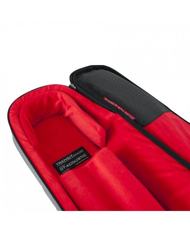 Gator Cases GT-ACOUSTIC-GRY Borsa Transit chitarra acustica Grigio chiaro Custodie & borse per strumenti