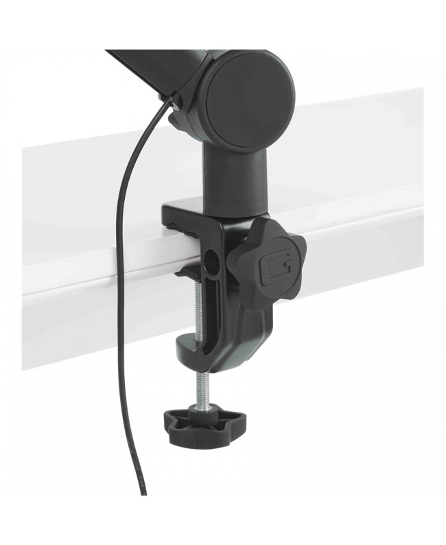 Gator Frameworks GFWMICBCBM4000 Desktop microphone boom stand with LED light Table Stands
