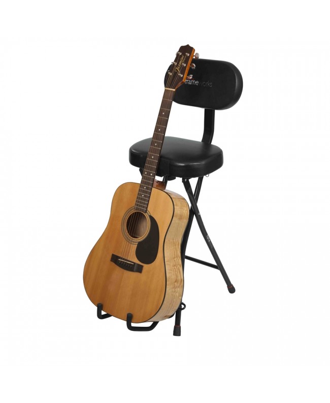 Gator Frameworks GFW-GTR-SEAT Sgabello con stand per chitarra Stools
