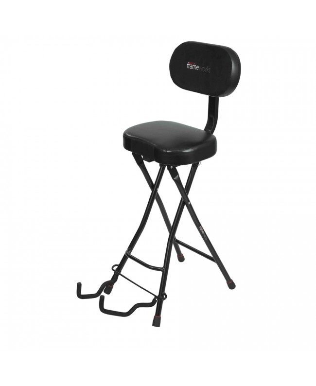 Gator Frameworks GFW-GTR-SEAT Sgabello con stand per chitarra Sgabelli