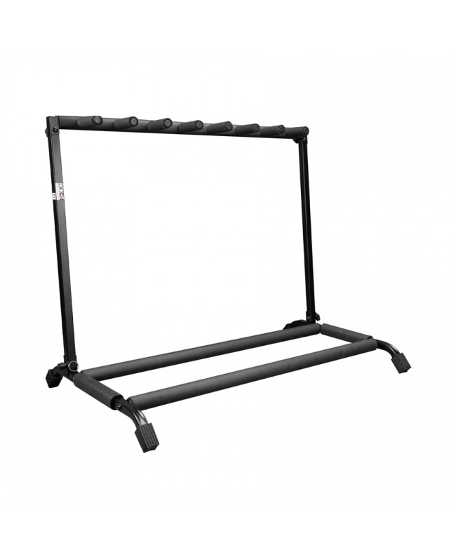 Gator Frameworks RI-GTR-RACK7 Supporto pieghevole per 7 chitarre Supporti per chitarra elettrica