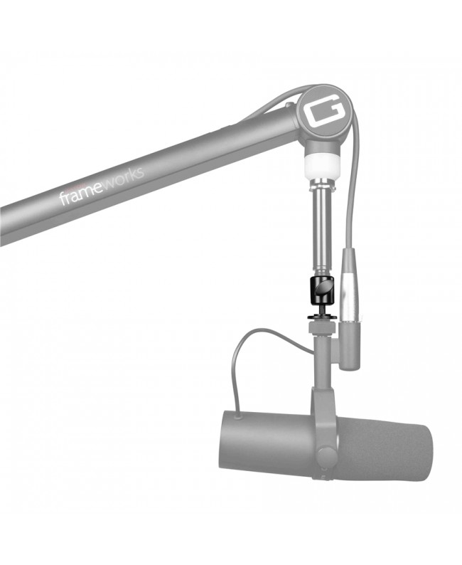 Gator Frameworks GFW-MIC-BALLHEAD-MT Mikrofonständer-Adapter mit schwenkbarem Kopf Zubehör