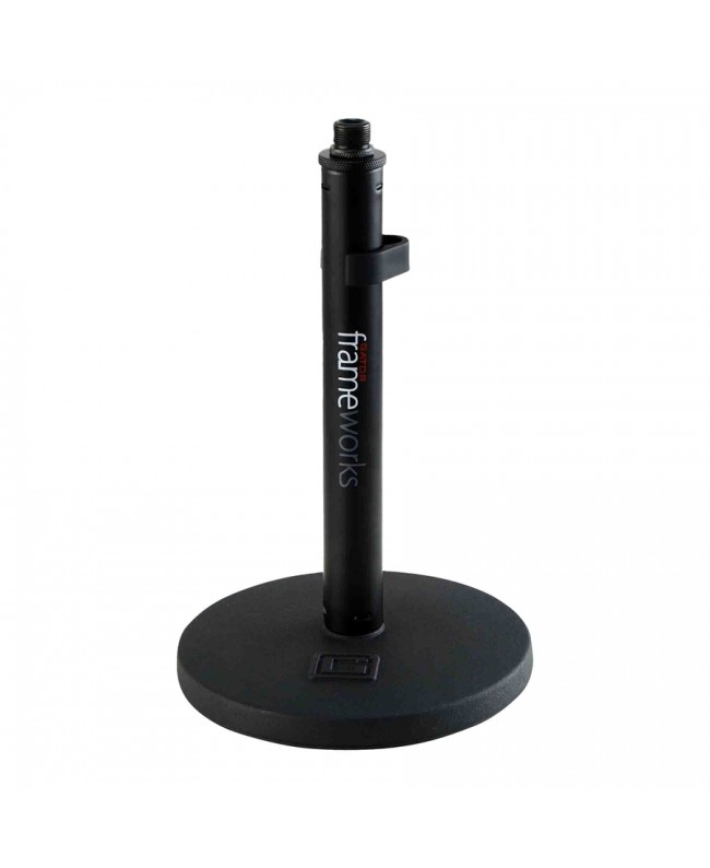 Gator Frameworks GFW-MIC-0600 Supporto da tavolo per microfono con base tonda da 15 cm Supporti da tavolo