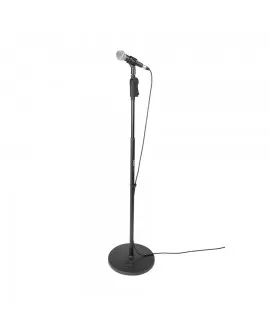 Gator Frameworks GFW-MIC-1201 Microphone stand with 30.5 cm round base and adjustable height from 101.6 to 160 cm Floor Stands