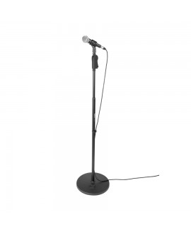 Gator Frameworks GFW-MIC-1201 Supporto microfonico con base rotonda da 30,5 cm e altezza regolabile da 101,6 a 160 cm Support...