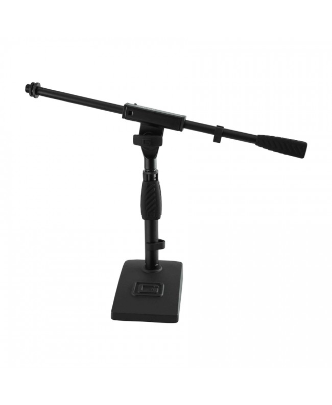 Gator Frameworks GFW-MIC-0821 Supporto microfonico per grancassa e amplificatore con braccio da 40,6 cm e base compatta Suppo...