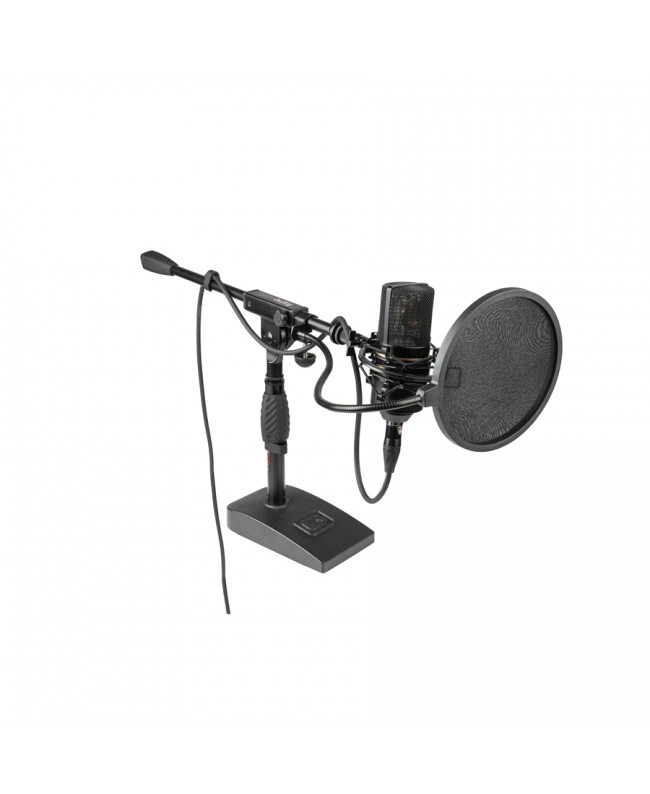 Gator Frameworks GFW-MIC-0821 Mikrofonständer für Bassdrum und Verstärker mit 40,6 cm Ausleger und kompaktem Sockel Bodenstative