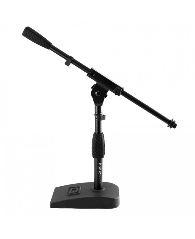 Gator Frameworks GFW-MIC-0821 Supporto microfonico per grancassa e amplificatore con braccio da 40,6 cm e base compatta Suppo...