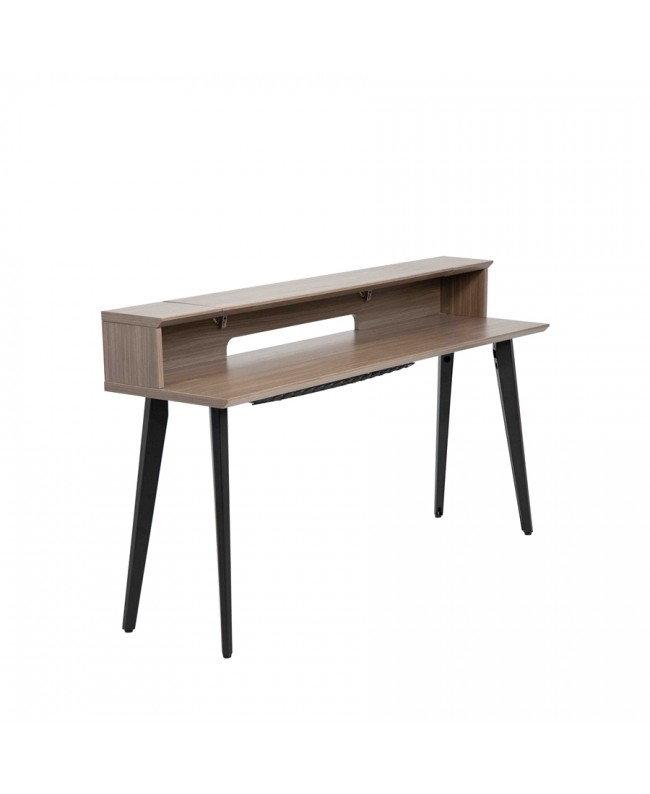 Gator Frameworks GFW-ELITEKEYTBL88-GRY Workstation in legno per tastiere fino a 88 tasti, colore grigio driftwood Mobili da S...