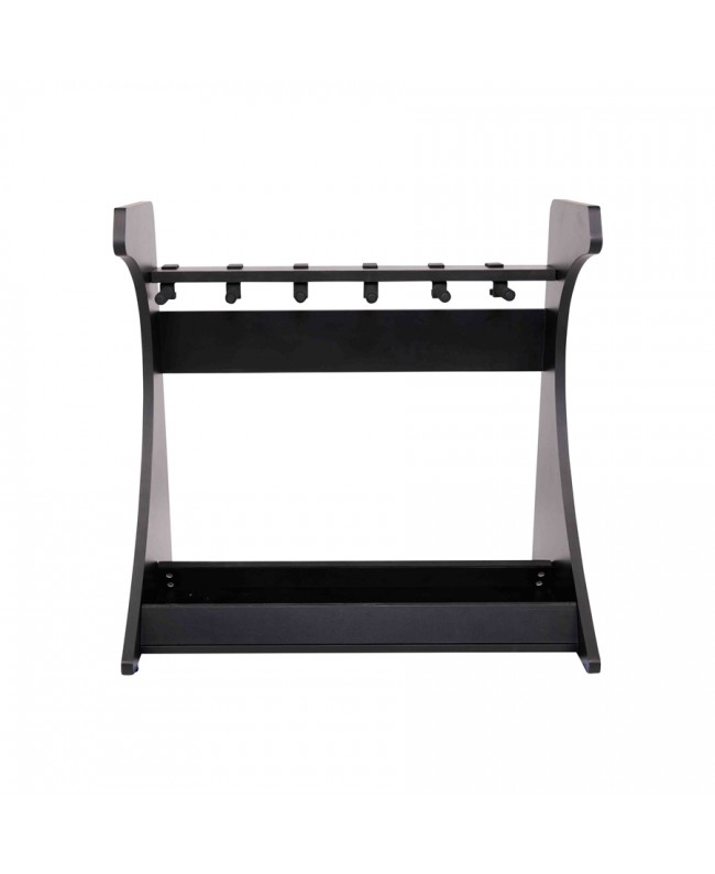 Gator Frameworks GFW-ELITEGTR5RK-BLK Rack per chitarre 5-7 posti in finitura nera Studiomöbel