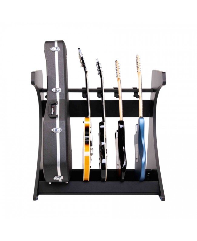 Gator Frameworks GFW-ELITEGTR5RK-BLK Rack per chitarre 5-7 posti in finitura nera Mobili da Studio