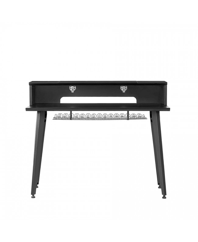 Gator Frameworks GFW-ELITEKEYTBL61-BLK Workstation in legno nera per tastiere fino a 61 tasti Mobili da Studio