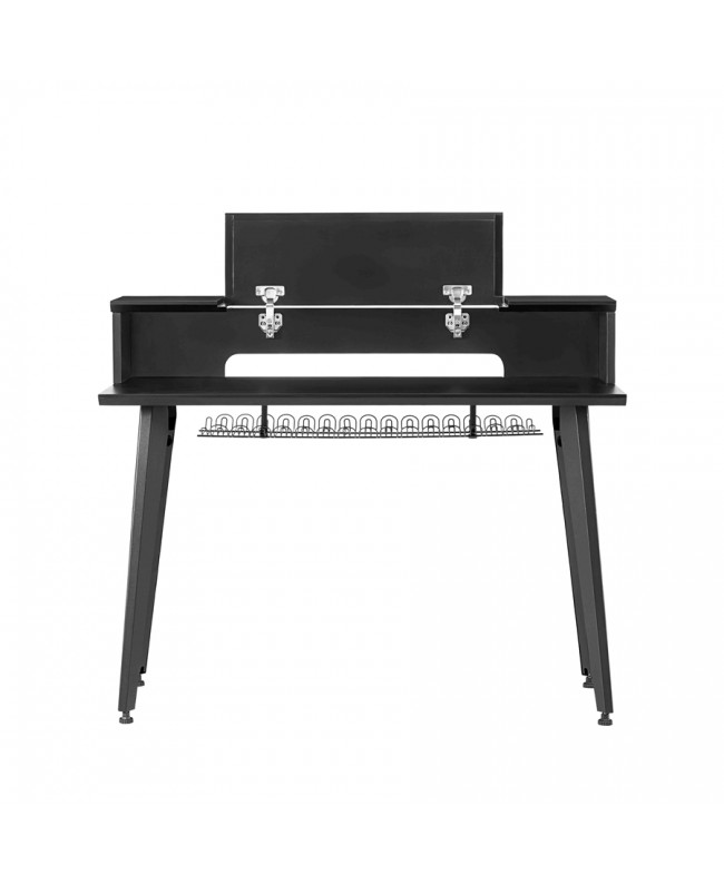 Gator Frameworks GFW-ELITEKEYTBL61-BLK Workstation in legno nera per tastiere fino a 61 tasti Mobili da Studio