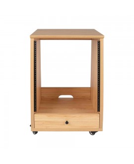 Gator Frameworks GFW-ELITESTUDIORK12-MPL Rack da studio inclinato 12 unità con finitura in acero naturale opaco Rack 19"