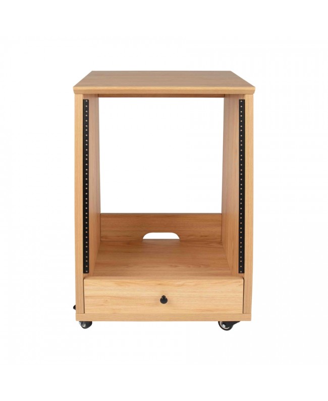 Gator Frameworks GFW-ELITESTUDIORK12-MPL Rack da studio inclinato 12 unità con finitura in acero naturale opaco Rack 19"
