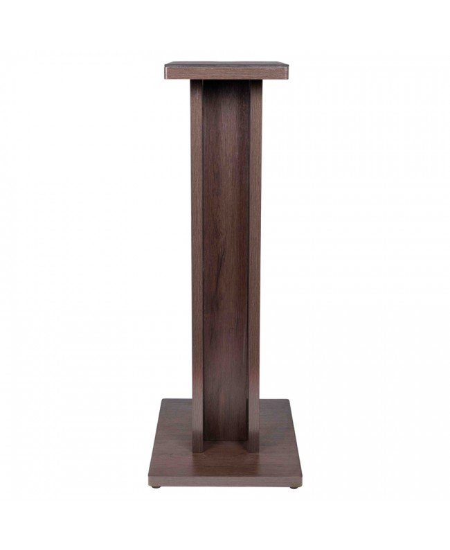 Gator Frameworks GFW-ELITESPKSTMN-BRN Coppia di supporti per monitor da studio in legno con finitura marrone scuro Studiomöbel