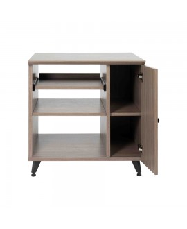Gator Frameworks GFW-ELITESIDECAR-GRY Mobile rack sidecar cabinet in legno con finitura grigia Studiomöbel