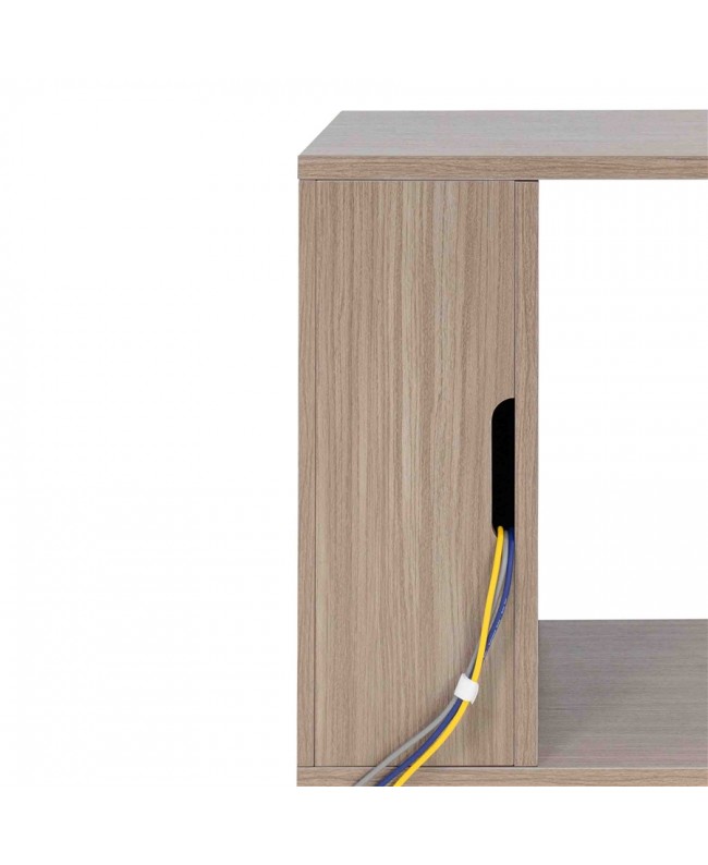 Gator Frameworks GFW-ELITESIDECAR-GRY Mobile rack sidecar cabinet in legno con finitura grigia Mobili da Studio