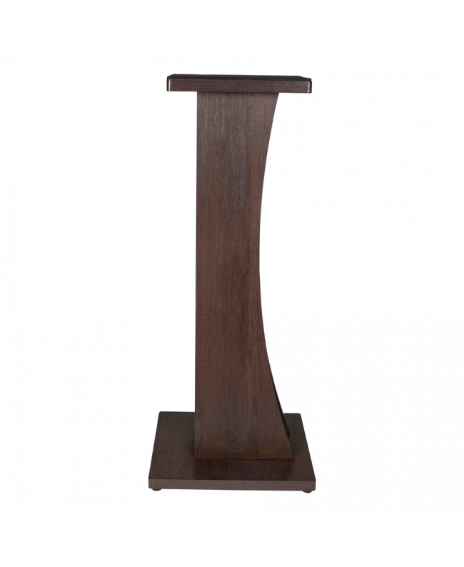 Gator Frameworks GFW-ELITESPKSTMN-BRN Coppia di supporti per monitor da studio in legno con finitura marrone scuro Studiomöbel
