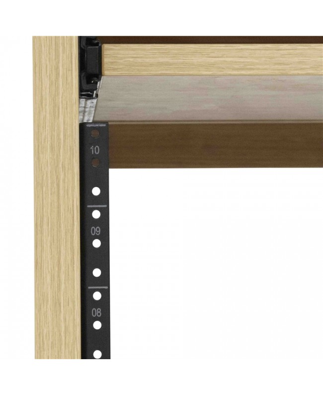 Gator Frameworks GFW-ELITEDESKRK-MPL Rack studio 10U in finitura acero naturale 19" Racks