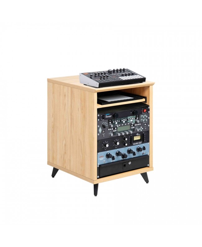 Gator Frameworks GFW-ELITEDESKRK-MPL Rack studio 10U in finitura acero naturale Rack 19"