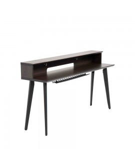 Gator Frameworks GFW-ELITEKEYTBL88-BRN Workstation in legno per tastiere fino a 88 tasti, colore noce scuro Studiomöbel