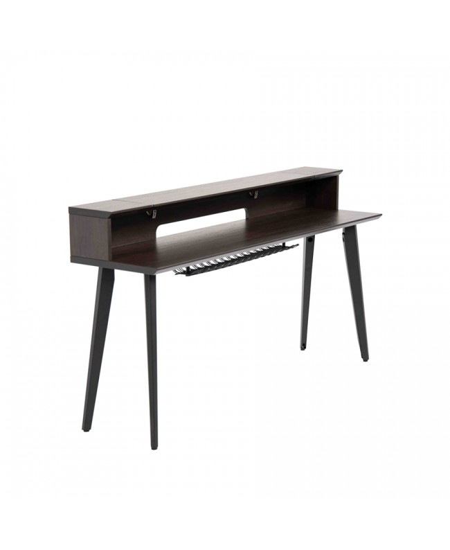 Gator Frameworks GFW-ELITEKEYTBL88-BRN Workstation in legno per tastiere fino a 88 tasti, colore noce scuro Studio furniture