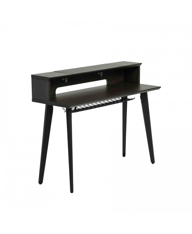 Gator Frameworks GFW-ELITEKEYTBL61-BRN Workstation in legno per tastiere fino a 61 tasti, colore noce scuro Studio furniture