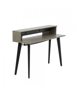 Gator Frameworks GFW-ELITEKEYTBL61-GRY Workstation in legno per tastiere fino a 61 tasti, colore grigio driftwood Studiomöbel