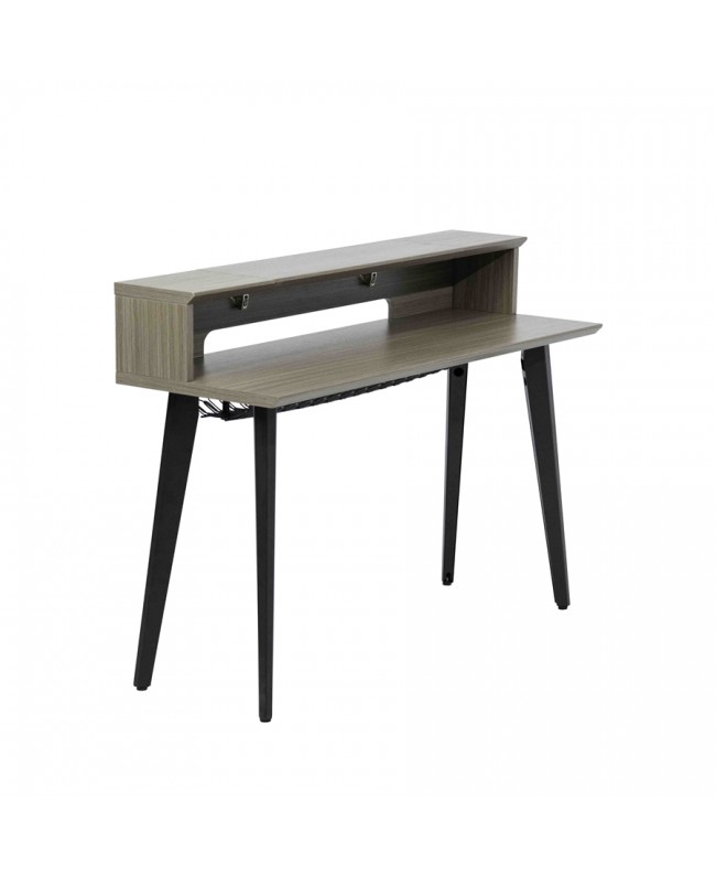 Gator Frameworks GFW-ELITEKEYTBL61-GRY Workstation in legno per tastiere fino a 61 tasti, colore grigio driftwood Mobili da S...