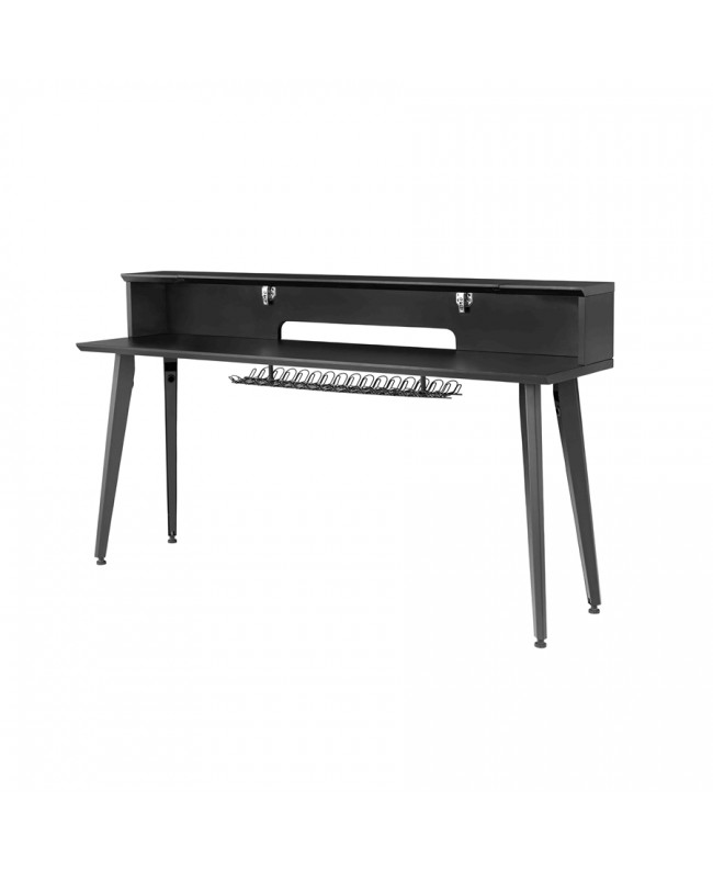 Gator Frameworks GFW-ELITEKEYTBL88-BLK Wooden workstation for keyboards up to 88 keys, standard black color Studio furniture