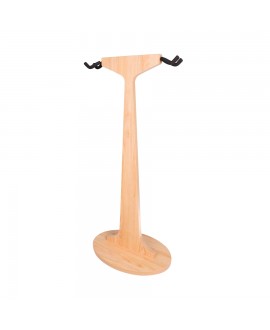 Gator Frameworks GFW-ELITEGTRHNGSTD-2X-MPL Stand appendi-chitarra doppio in finitura naturale acero opaco Studiomöbel