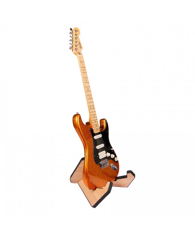 Gator Frameworks GFW-ELITEGTRXSTD-MPL Gitarrenständer X in Ahorn natur matt Studiomöbel