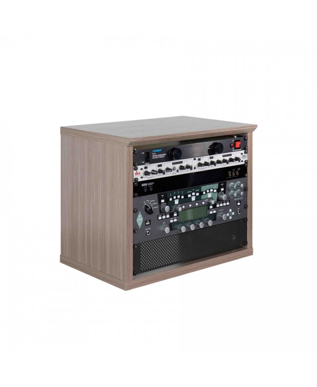 Gator Frameworks GFW-ELITERK-8U-GRY Rack 8U in legno grigio driftwood finitura standard 19" Rack