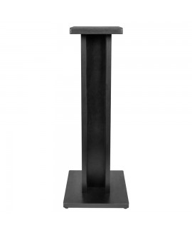 Gator Frameworks GFW-ELITESPKSTMN-BLK Coppia di supporti per monitor da studio in legno con finitura nera Studiomöbel