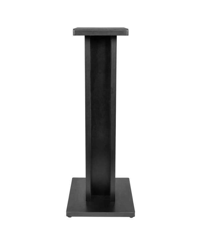 Gator Frameworks GFW-ELITESPKSTMN-BLK Coppia di supporti per monitor da studio in legno con finitura nera Studiomöbel