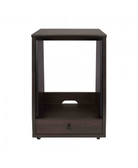 Gator Frameworks GFW-ELITESTUDIORK12-BRN Rack da studio inclinato 12 unità con finitura in noce scuro Rack 19"