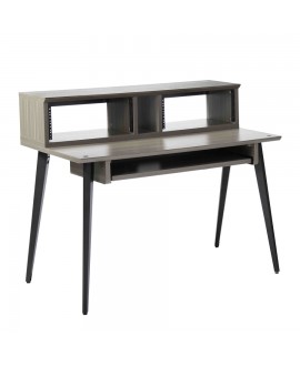 Gator Frameworks GFW-ELITEDESK-GRY Scrivania workstation Elite in grigio driftwood per studi di registrazione e content creat...