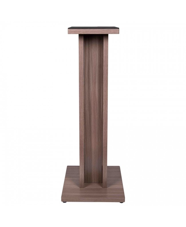 Gator Frameworks GFW-ELITESPKSTMN-GRY Coppia di supporti per monitor da studio in legno con finitura grigia Driftwood Studiom...
