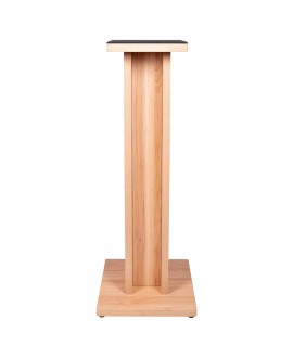 Gator Frameworks GFW-ELITESPKSTMN-MPL Coppia di supporti per monitor da studio in legno con finitura naturale Maple opaca Stu...