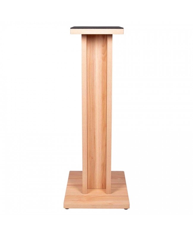 Gator Frameworks GFW-ELITESPKSTMN-MPL Coppia di supporti per monitor da studio in legno con finitura naturale Maple opaca Stu...