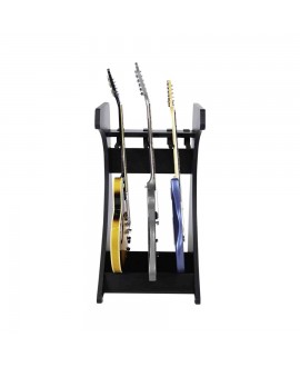 Gator Frameworks GFW-ELITEGTR3RK-BLK Rack per chitarre 3-4 posti in finitura nera Studiomöbel