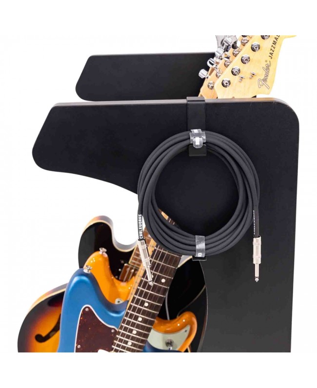 Gator Frameworks GFW-ELITEGTR3RK-BLK Rack per chitarre 3-4 posti in finitura nera Studiomöbel