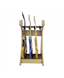 Gator Frameworks GFW-ELITEGTR3RK-MPL Rack per chitarre 3-4 posti in finitura acero naturale opaco Studiomöbel