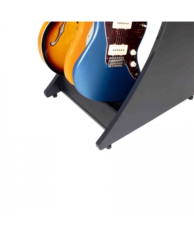 Gator Frameworks GFW-ELITEGTR3RK-BLK Rack per chitarre 3-4 posti in finitura nera Studiomöbel