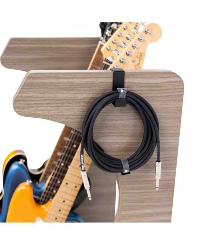 Gator Frameworks GFW-ELITEGTR3RK-GRY Rack per chitarre 3-4 posti in finitura grigio driftwood Studiomöbel
