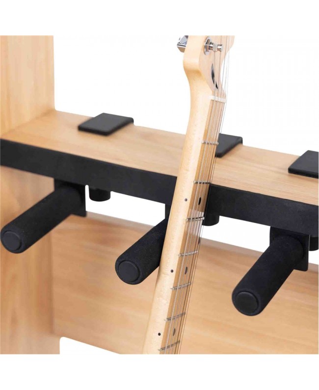 Gator Frameworks GFW-ELITEGTR3RK-MPL Rack per chitarre 3-4 posti in finitura acero naturale opaco Studiomöbel