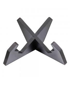 Gator Frameworks GFW-ELITEGTRXSTD-BLK Gitarrenständer X in schwarzer Ausführung Studiomöbel