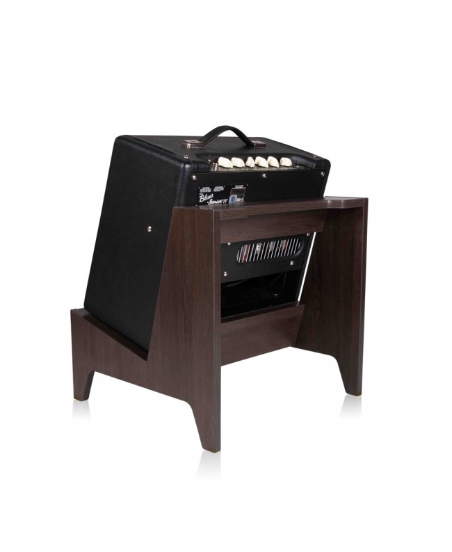 Gator Frameworks GFW-ELITEGTRAMPSM-BRN Stand per amplificatore combo Small in finitura Dark Walnut Brown Mobili da Studio