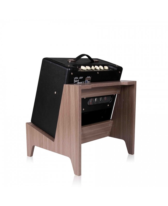 Gator Frameworks GFW-ELITEGTRAMPSM-GRY Ständer für kleine Combo-Verstärker in Driftwood Grey Finish Studiomöbel